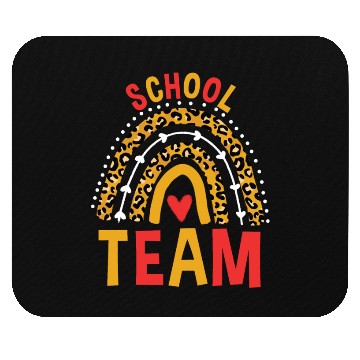 Discover Leopard Rainbow Back To School Team Mouse Pads