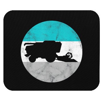 Discover Farming Combine Harvester Mouse Pads