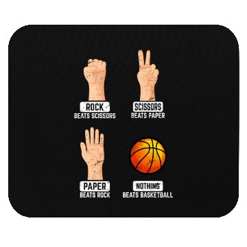 Discover Rock Paper Scissors Nothing Beats Basketball Playe Mouse Pads