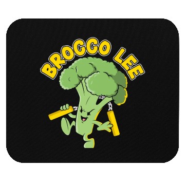 Discover Brocco Lee Vegetable Vegetarian Vegan Broccoli Mouse Pads