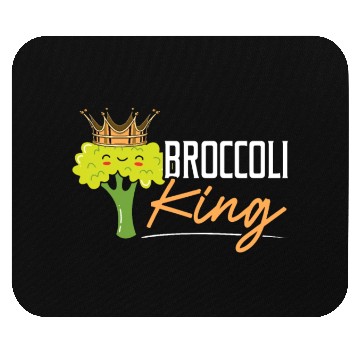 Discover Broccoli King Broccoholic Vegetable Vegetarian Mouse Pads