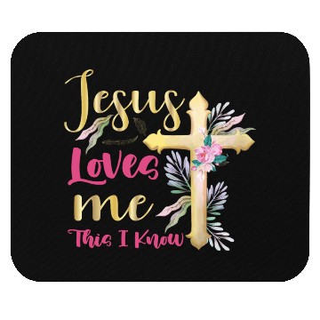 Discover Jesus Loves Me This I Know Easter Day Quotes Mouse Pads