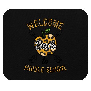 Discover Welcome Back To Middle School Leopard Print Mouse Pads