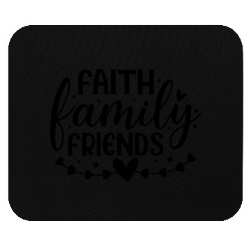 Discover Faith Family Friends Mouse Pads