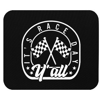 Discover It's Race Day Y'all Mouse Pads, Race Day Checkered