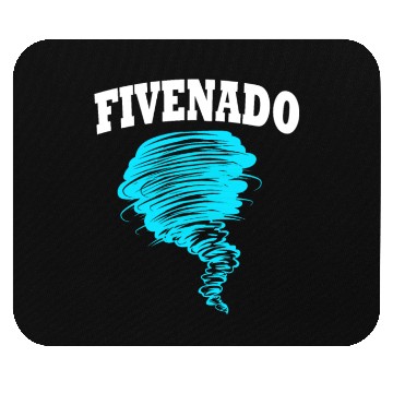 Discover 5th Birthday Tornado Fivenado Mouse Pads