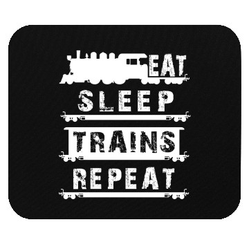 Discover Railfan Outfit For Him Men Boys Eat Sleep Trains R Mouse Pads