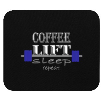 Discover Coffee, Lift, Sleep, Repeat. Mouse Pads