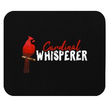 Discover Cardinal Whisperer Northern Cardinal Bird Red Card Mouse Pads