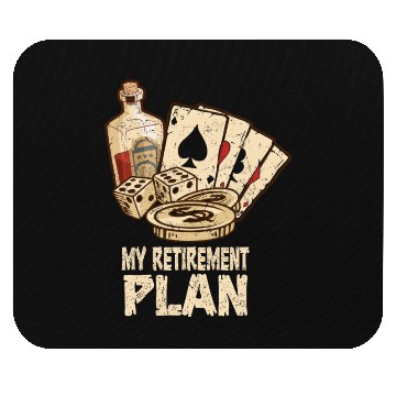 Discover Poker Player Retirement Plan Playing Poker Mouse Pads