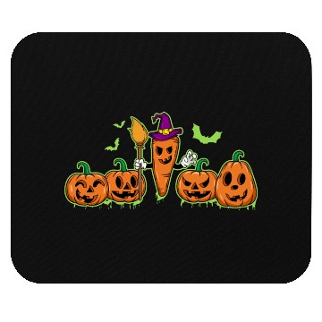 Discover Happy Halloween Carrot Pumpkin Trick Or Treat Mouse Pads