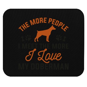 Discover I Love My Doberman Mouse Pads
