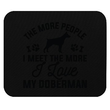 Discover I Love My Doberman Mouse Pads