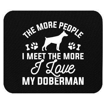 Discover I Love My Doberman Mouse Pads