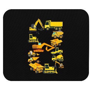 Discover Construction Vehicles Trucks For 8 Year Old Boys Mouse Pads