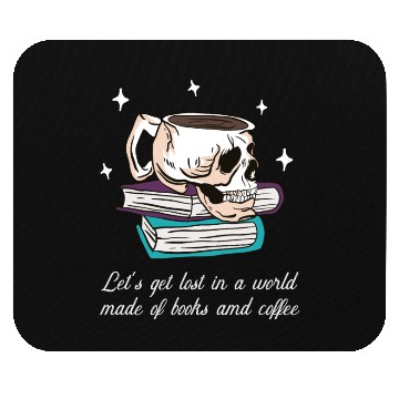 Discover Book pages and coffee Mouse Pads