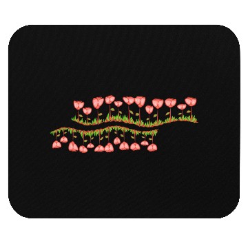 Discover nature line wave grass flowers Mouse Pads