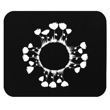 Discover circle nature flowers roses Mouse Pads