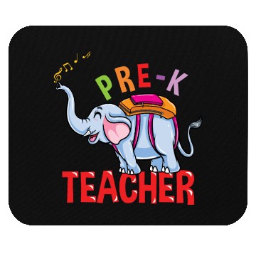 Discover Back To School Elephant Pre-K Teacher Mouse Pads