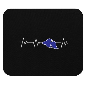 Discover Jff Blue Betta Fish Heart Beat Mouse Pads