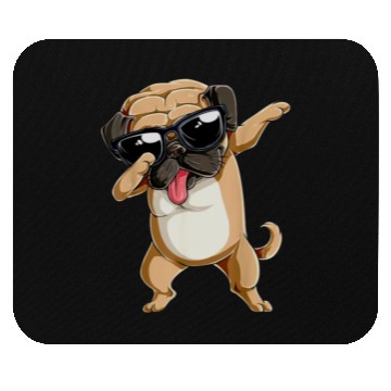 Discover Dabbing Pug Dog Lover Mouse Pads