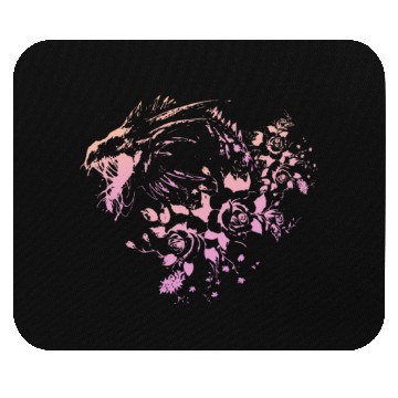 Discover Dragon Flowers - Cream Gradient Mouse Pads