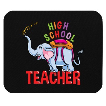 Discover Back To School Elephant High School Teacher Mouse Pads