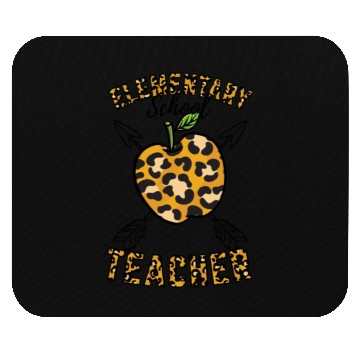 Discover Elementary School Teacher Leopard Print Mouse Pads