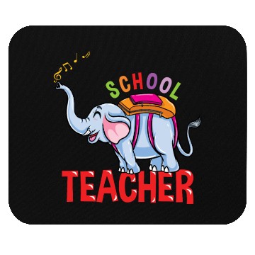 Discover Back To School Elephant School Teacher Mouse Pads