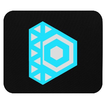 Discover Letter D Logo Robot Mouse Pads