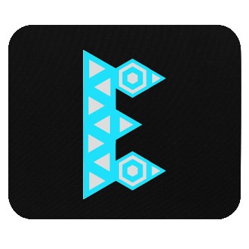 Discover Letter E Logo Robot Mouse Pads