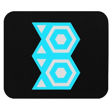 Discover Letter B Logo Robot Mouse Pads