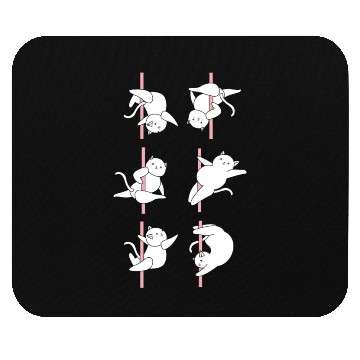 Discover Funny Pole Dancer Pole Dancing Cat Mouse Pads