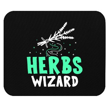 Discover Herbs Wizard Herbalist Herb Herbalism Gardening Mouse Pads