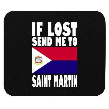 Discover Saint Martin Flag Saying Mouse Pads