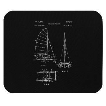 Discover Vintage Catamaran Sailboat Sailing Boat Mouse Pads