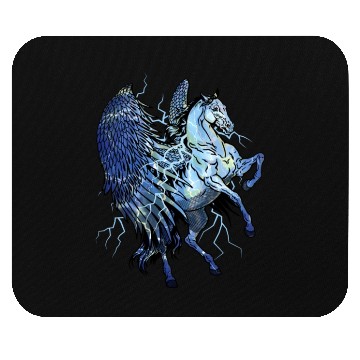 Discover Pegasus Lightning Unicorn Children Horse Mouse Pads