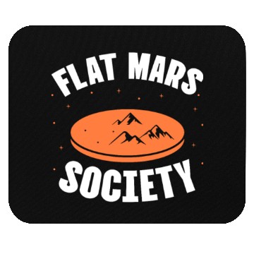 Discover Flat Mars Society Mouse Pads