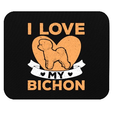 Discover Bichon Frise Dog Lover Dog Breeder Puppy Paw Love Mouse Pads