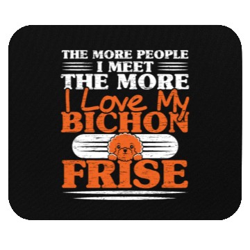 Discover Bichon Frise Dog Lover Dog Breeder Puppy Paw Love Mouse Pads