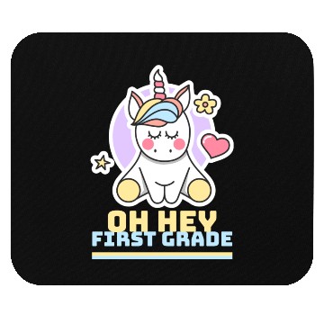 Discover oh hey first grade Teacher Student cute unicorn Mouse Pads