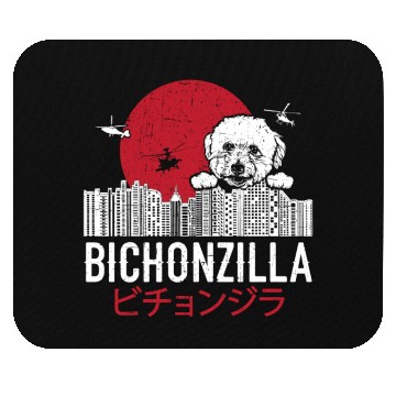 Discover Bichonzilla Bichon Frise Dog Lover Puppy Mouse Pads