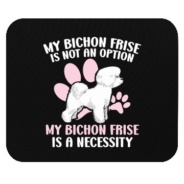 Discover Bichon Frise Dog Lover Dog Breeder Puppy Paw Love Mouse Pads