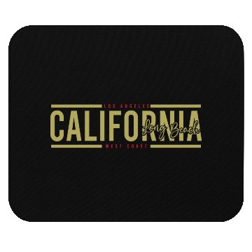 Discover California Long Beach Surfing Mouse Pads