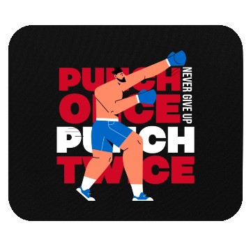 Discover Never give up. Mouse Pads