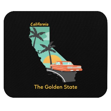 Discover California The Golden State Mouse Pads