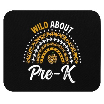 Discover Wild About Pre-K Teacher Rainbow Mouse Pads