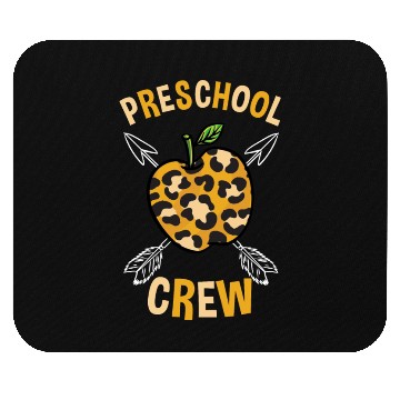 Discover Preschool Back To School Crew Leopard Print Mouse Pads