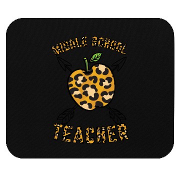 Discover Middle School Teacher Leopard Print Mouse Pads