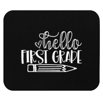 Discover Hello First Grade Back to School Student Teacher Mouse Pads